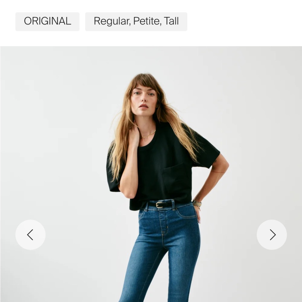 SPANX Blue Flare & Wide Leg Jeans